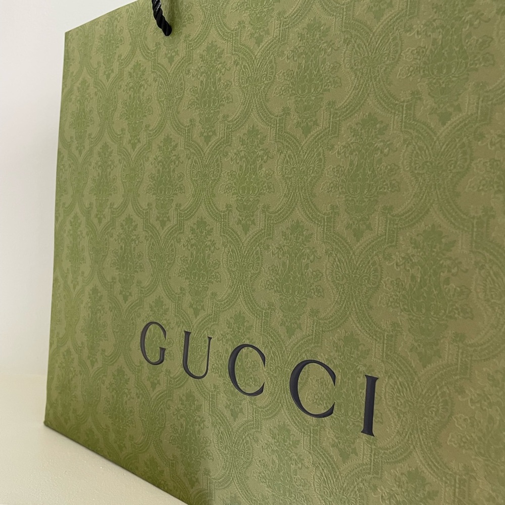Authentic Gucci shopping tote